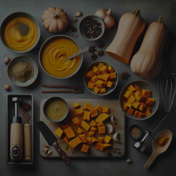 Quelle est la technique pour préparer un velouté de courge butternut ?